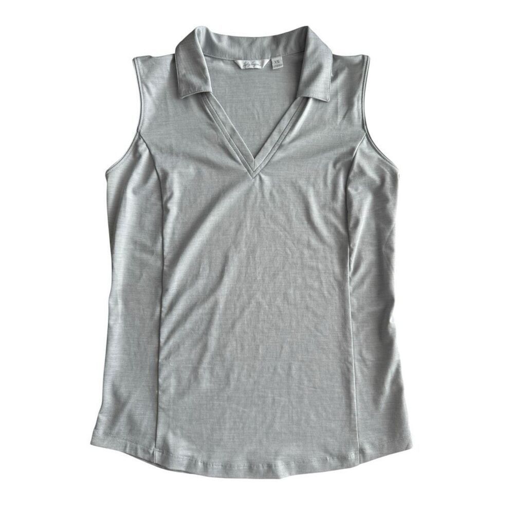 Lady Hagen Gray Sleeveless Golf Polo XS